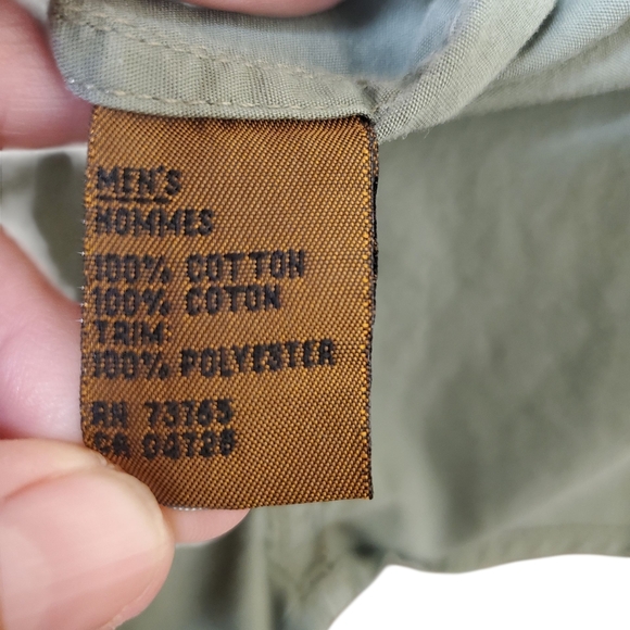 Men's Browning Short Sleeve Shirt. Khaki Green. LG - Picture 10 of 10